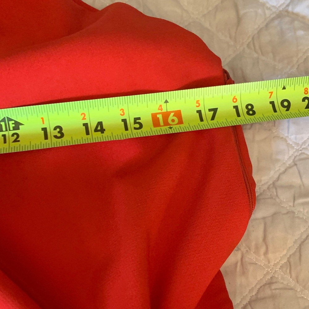ASOS Vibrant Red One-Shoulder Jumpsuit size 10 tall - Picture 7 of 8